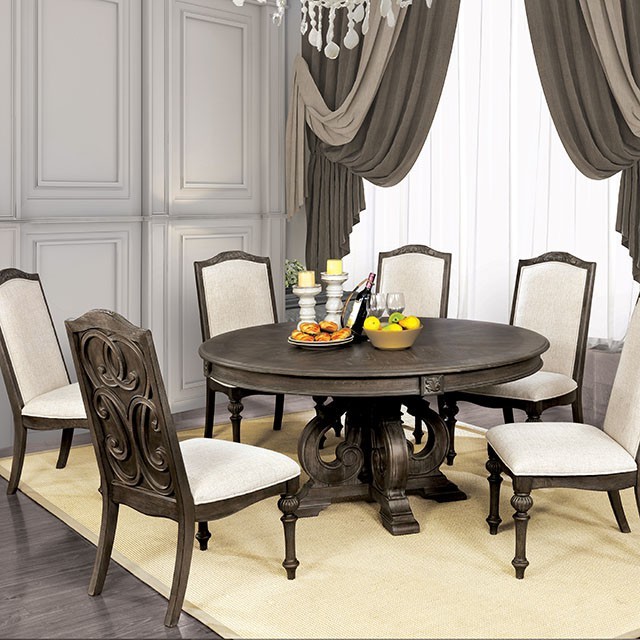 Furniture of America Arcadia Round Dining Table