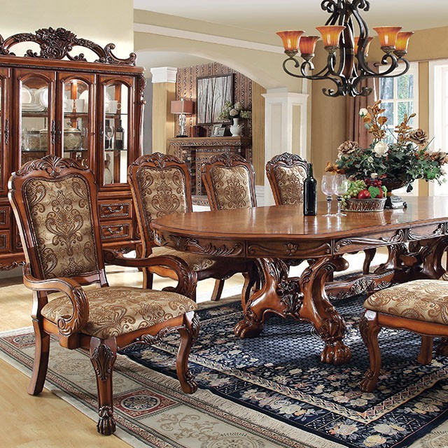 Dining table clearance set with hutch
