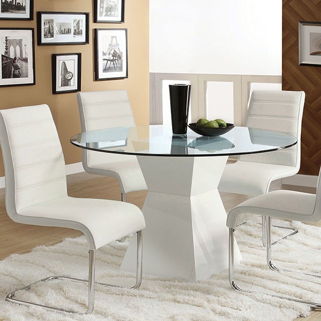 Furniture of america glass dining deals table