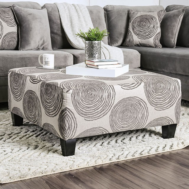 Microfiber ottoman on sale coffee table