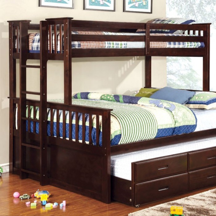 Furniture of America University Twin XL Queen Bunk Bed