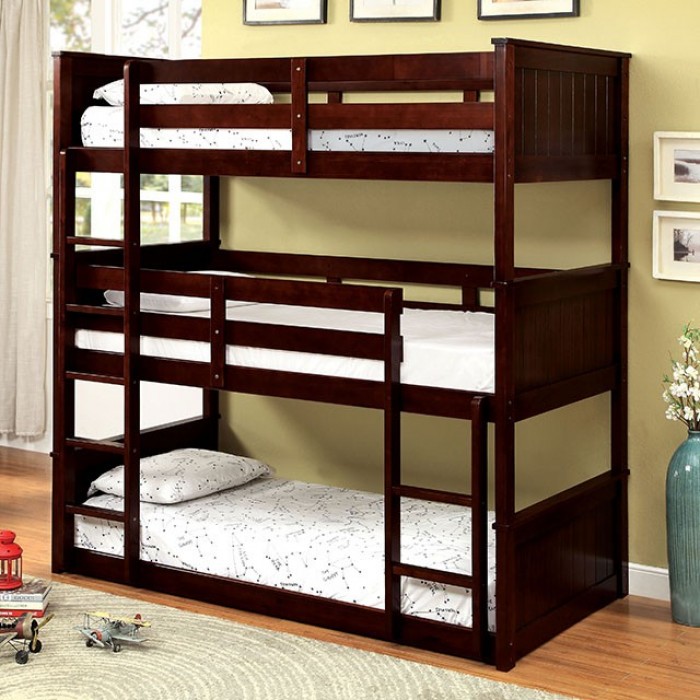 Furniture Of America Therese Triple Twin Decker Bed Furniture Of America