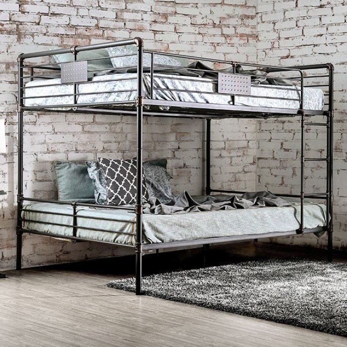 Marquette quadruple twin bunk bed by furniture of america discount