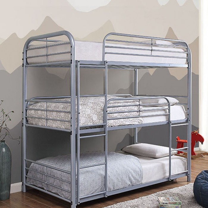 Furniture Of America Twin Bunk Bed Opal Ii Embedded Bracket Joints For Extra Safety