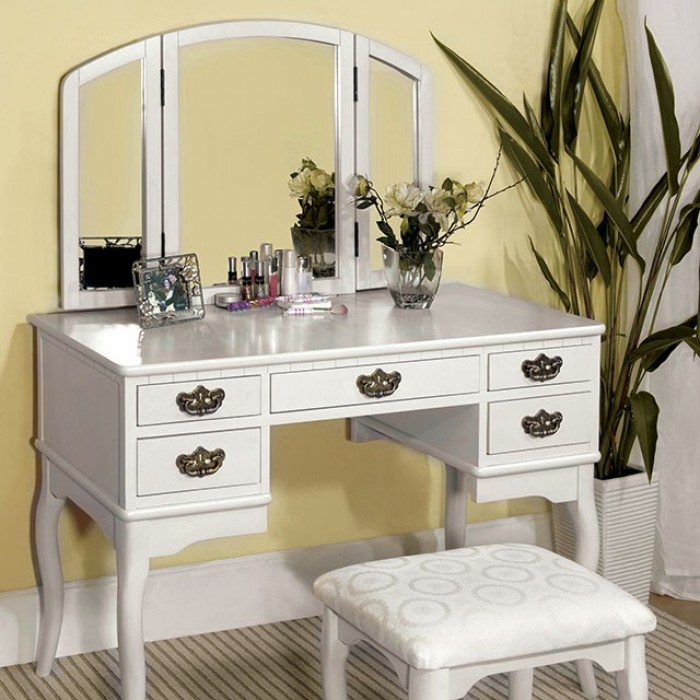 Furniture of america verviers vanity hot sale desk