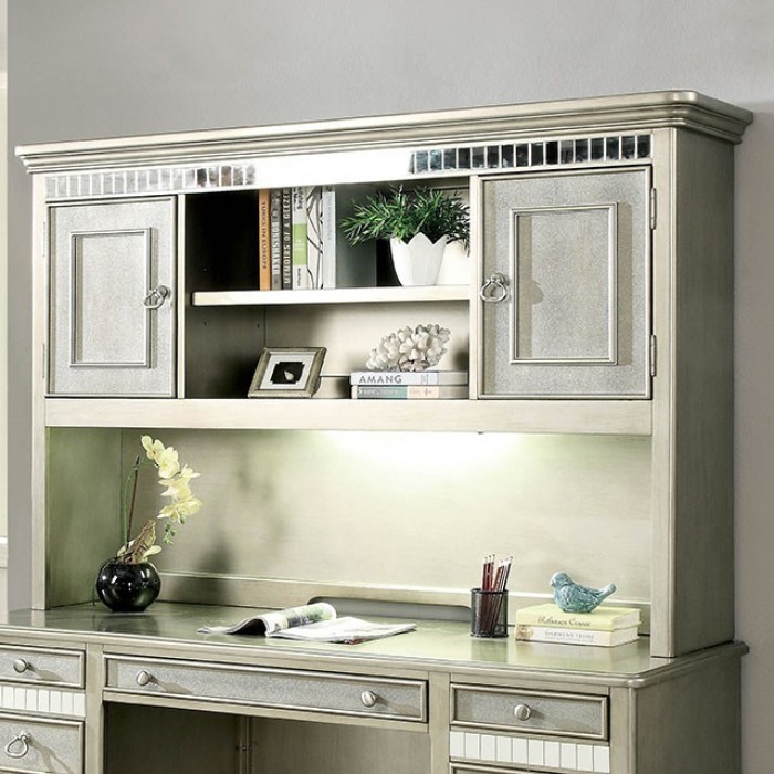 Furniture of America Aine Computer Desk Hutch