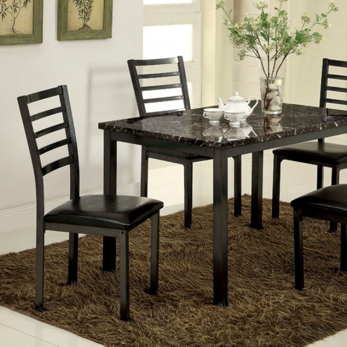 Tall black table and discount chairs