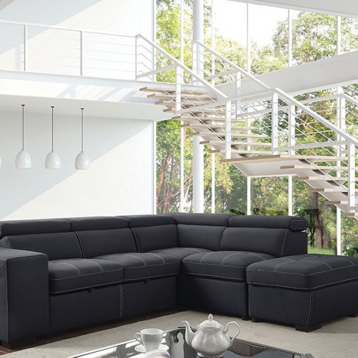 Furniture of america sectional on sale sofa