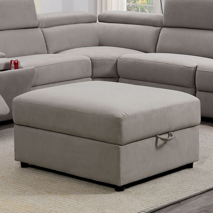 Josef gray power reclining sectional best sale by furniture of america