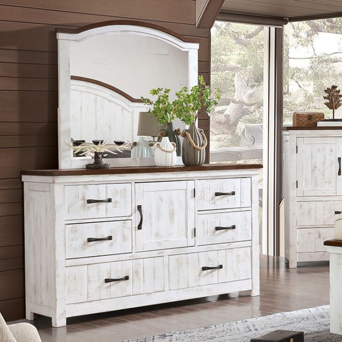 Distressed outlet bedroom dresser