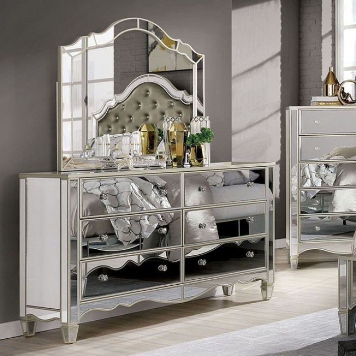 Cheap online silver dresser