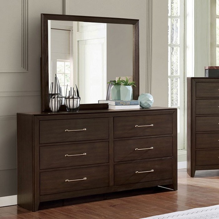 Walnut colored best sale dresser