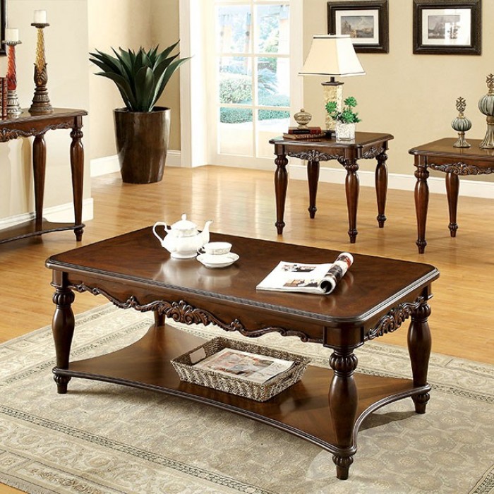 Cherry wood coffee table set best sale