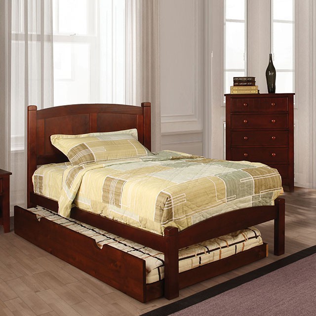 Cherry wood top twin bed frame